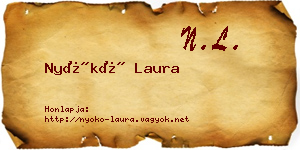 Nyókó Laura névjegykártya